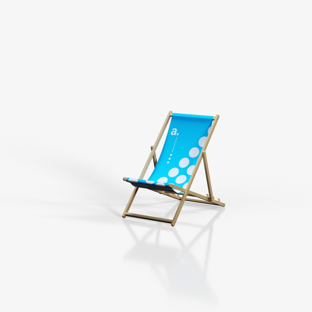 Advertising deck chairs