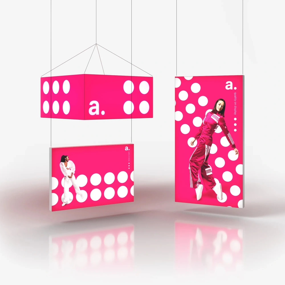 Suspended lightboxes