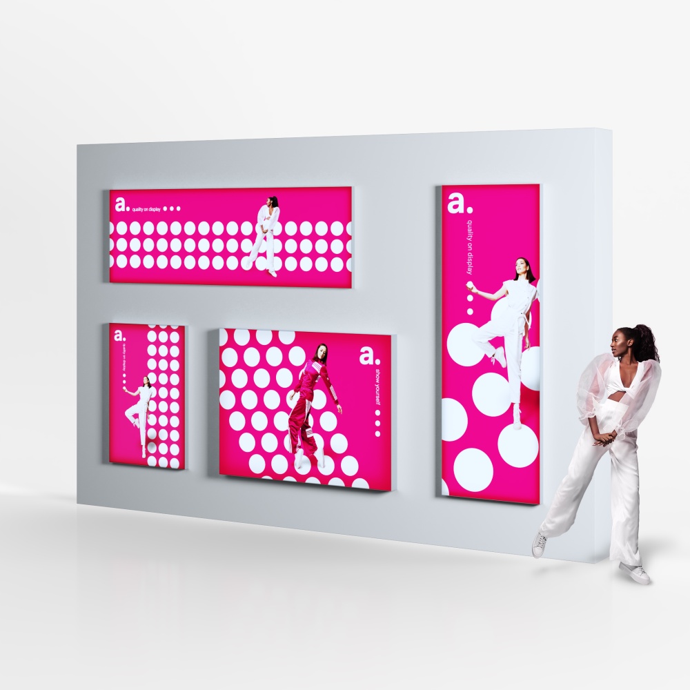 Wall-hung lightboxes