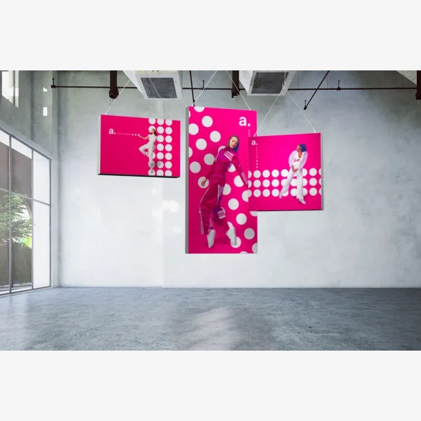 System Only - adFrame LMD - Double-sided 100 x 250 cm PD Hanging