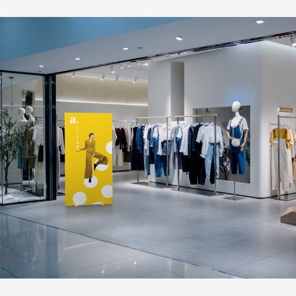 System Only - adFrame Quick Budget 100 x 250 cm- Print on both sides